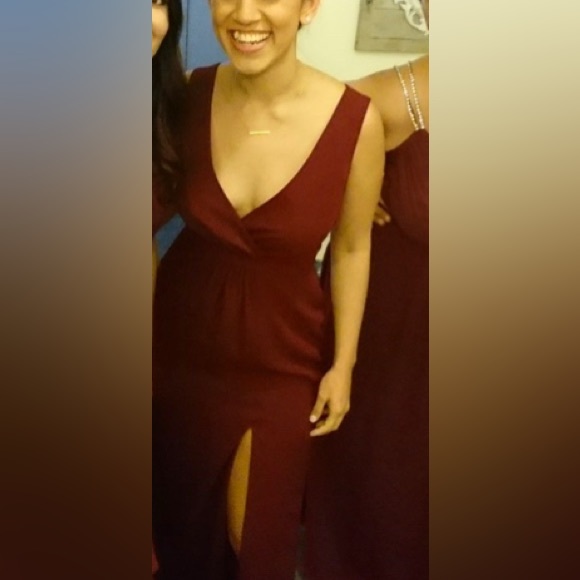 Park & Fifth Burgundy Gabriola Dress - Picture 3 of 6